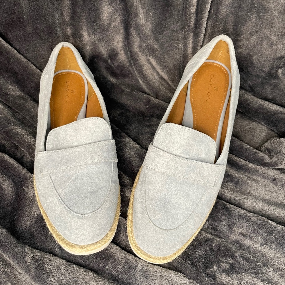 Caslon Baby Blue Suede Loafers - 7M